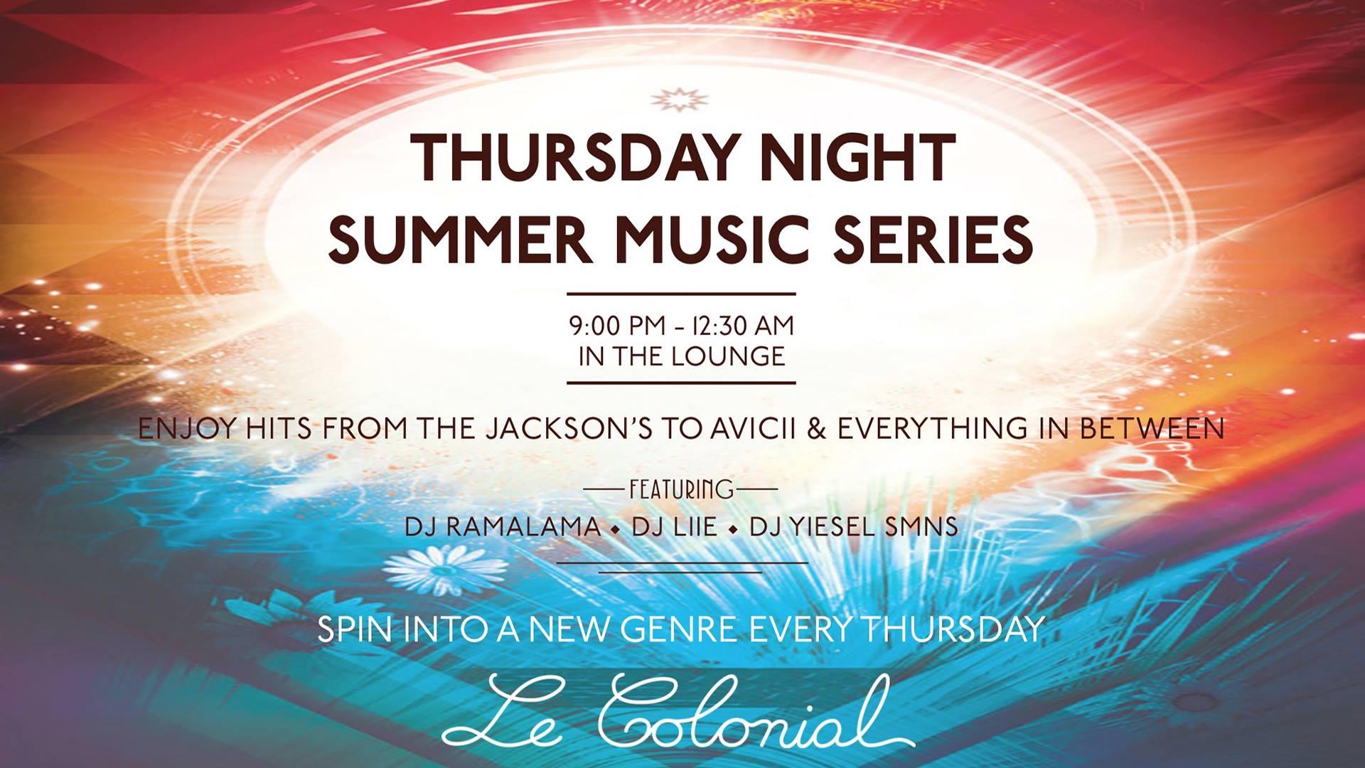 Le Colonial Summer Music Series
